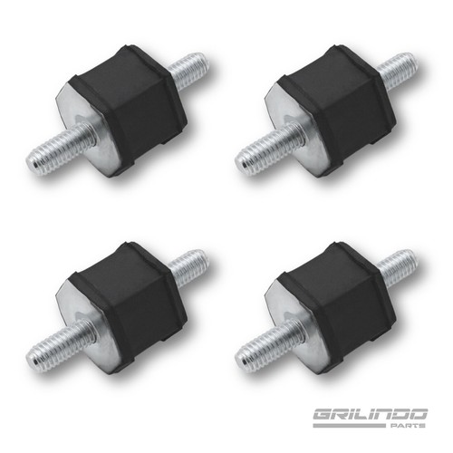 Silentblock gummipuffer - 4x,