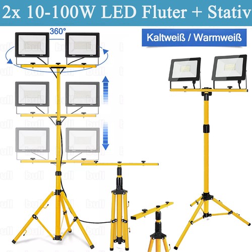 Led baustrahler stativ fluter - led,
