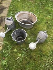 Konvolut Zinkwanne,Eimer,Gieskanne . als Deko zum bepflanzen 7 Teile