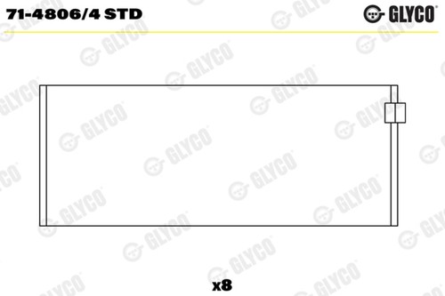 Pleuellager glyco 4806 - glyco, 71-4806/4