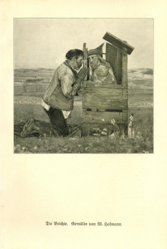 Die beichte kunstdruck 1930 - beichte,