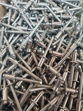 800 St. Standard Blindnieten Edelstahl A2/A2 6,4 x 12 mm DIN 7337 Flachrundkopf