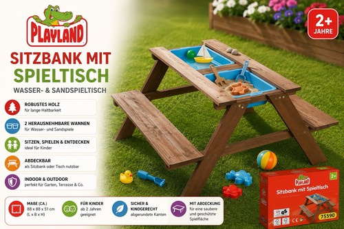 Playland kinder sitzbank mit - kinder,