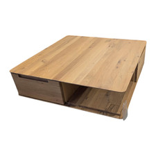 Decker Couchtisch Lavaro Wildeiche Bianco Geölt Mit 2 Schubkästen