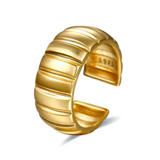 Damen Ring Spule Silber offen