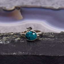 Türkis ring 925er - türkis, silber
