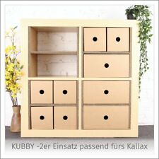 Kallax-Einsatz - 2er KUBBY - auch für IKEA Expedit Regal - Aufteilung 2 Fächer