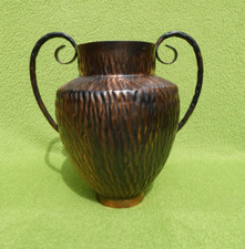 Alte Kupfer Kanne Henkel Vase