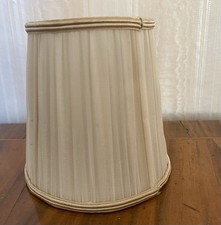 ?️Lampenschirm Leuchte Nachtischlampe Aufsteck Stoff  Plissee 10x11 Vintage