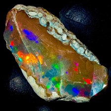 Schwarz Opal rough,Natürlich