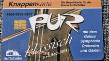 Knappenkarte Schalke 04 - PUR klassik  2004 - S04 - Restguthaben ? Veltins Arena