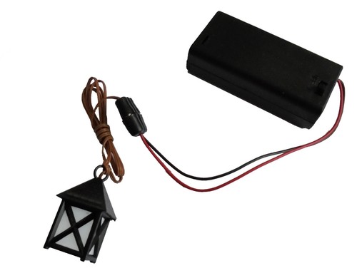 Led laterne mit batteriebox - mit,