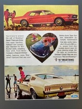 ´67 Ford Mustang Fastback Hardtop Cabrio Oldtimer 1966 Vintage Werbung Reklame