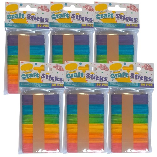 300 holzstäbchen bunt - 300,