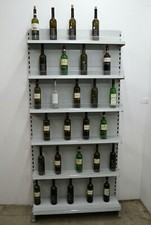 Weinregale 2m schmal Tiefe 33cm Regale Wein 6 Böden grau Tego/Vendox/Eden 