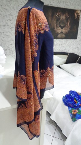 Pareo sarong poncho schwarz - pareo-sarong-, schwarz-