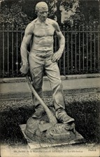 Ak Sevres, Le Bûcheron, Jardin de la Manufacture - 4755839