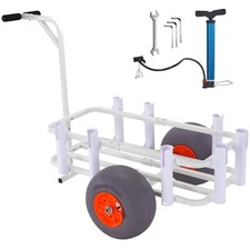 Angelwagen Transportwagen mit 2 Rädern Transportkarre Alu Angeln 136kg