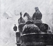 Alter Kunstdruck, Leopold Graf