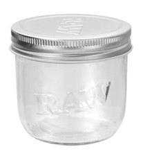 RAW Mason Jar Glas 10oz Einmachglas mit Metall Deckel 295ml Kräuter Glas