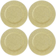 4x Platzteller- glitzernd