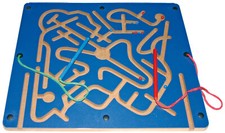 Magnetspiel für zwei Tischspiel Holzspiel Feinmotorik Lernspiel Geduld Labyrinth