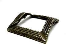 Barock Schuhschnalle Riemen Schließe Schnalle Bronze Handarbeit 18.Jh. Original!