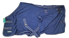 Equigen  Abschwitzdecke Kreuzgurte Fleece Shetty Shetland Pony 115cm RL blau neu
