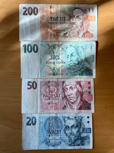 Tschechien banknoten lot 50 - 20,