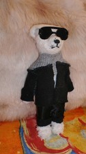 Ooak lagerfeld teddy - lagerfeld,