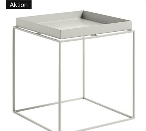 Hay tray table grau 40x40x44 - tray,
