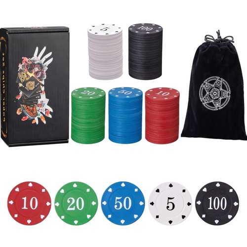 Pokerchips set 100 stück mit - pokerchips,
