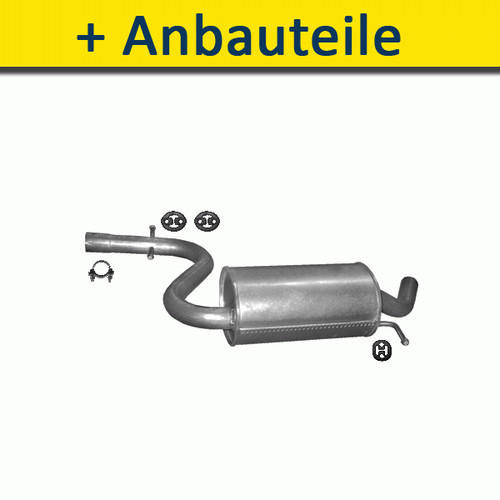 Mitteltopf auspuff für vw - mitteltopf,