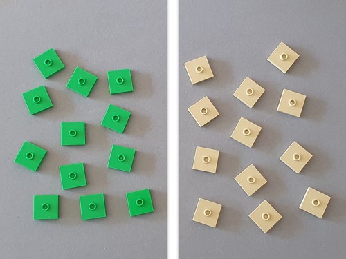 12x lego fliese 2x2 mit - 12x,