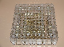 Kinkeldey Deckenlampe - facetiertes Kristallglas - Prismenglas - 1960er Jahre -