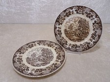 2 x Barratts Elizabethan Staffordshire Keramik England Essteller Vintage 25,5 cm