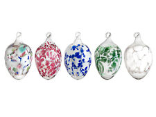 Ostereier Glas Ostern 5 Stück versch. Farben mundgeblasen Lauscha Kunsthandwerk