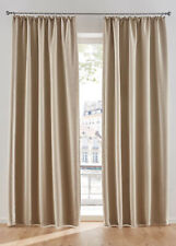 1 St Verdunkelungsvorhang H/B 175/135 cm Sand Kräuselband Gardine Deko Neu