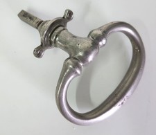 Vintage Silber Metall Schlaufenwagen, Kutsche, Autotürgriff, Antik