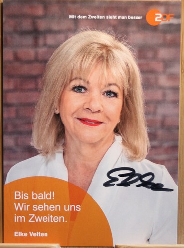 Elke velten orig autogramm - elke,