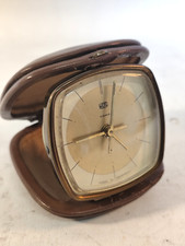 Alter Ruhla Reisewecker DDR Wecker 60er Jahre Design 5 Jewel Uhr Taschenuhr