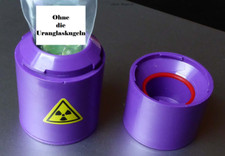 Bleibehälter Test Geigerzähler Prüfstrahler