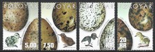 Färöer - Vogeleier und Küken Satz postfrisch 2002 Mi. 427-430