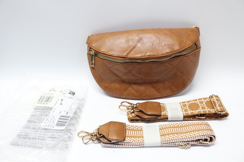 Braune leder umhängetasche - leder, 25