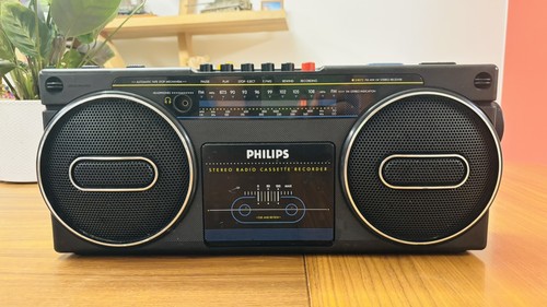 Vintage 1980s boombox philips - vintage,