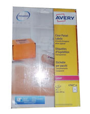Avery L7567-25 Adressetiketten für Laserdrucker transparent A4  25 Blatt