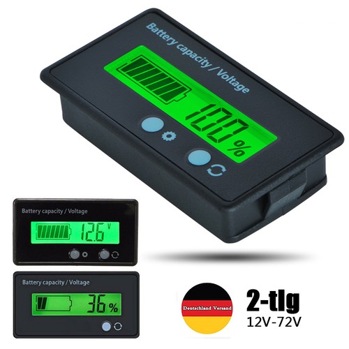 72v lcd anzeige volt - 2x,