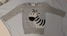 Topomini Pullover 80 Zebra  grau