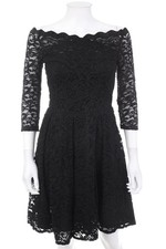 orsay Abendkleid Cocktailkleid Carmen Spitze Glitzer D 36 schwarz