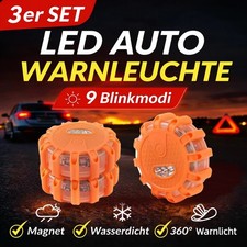 3x Warnleuchte LED